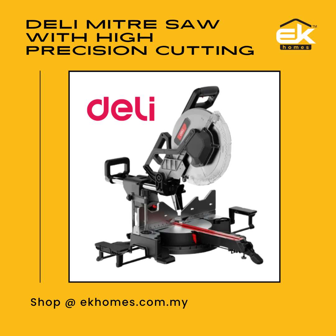 Deli Corded Mitre Saw with High Precision Cutting (2000W / 305mm)