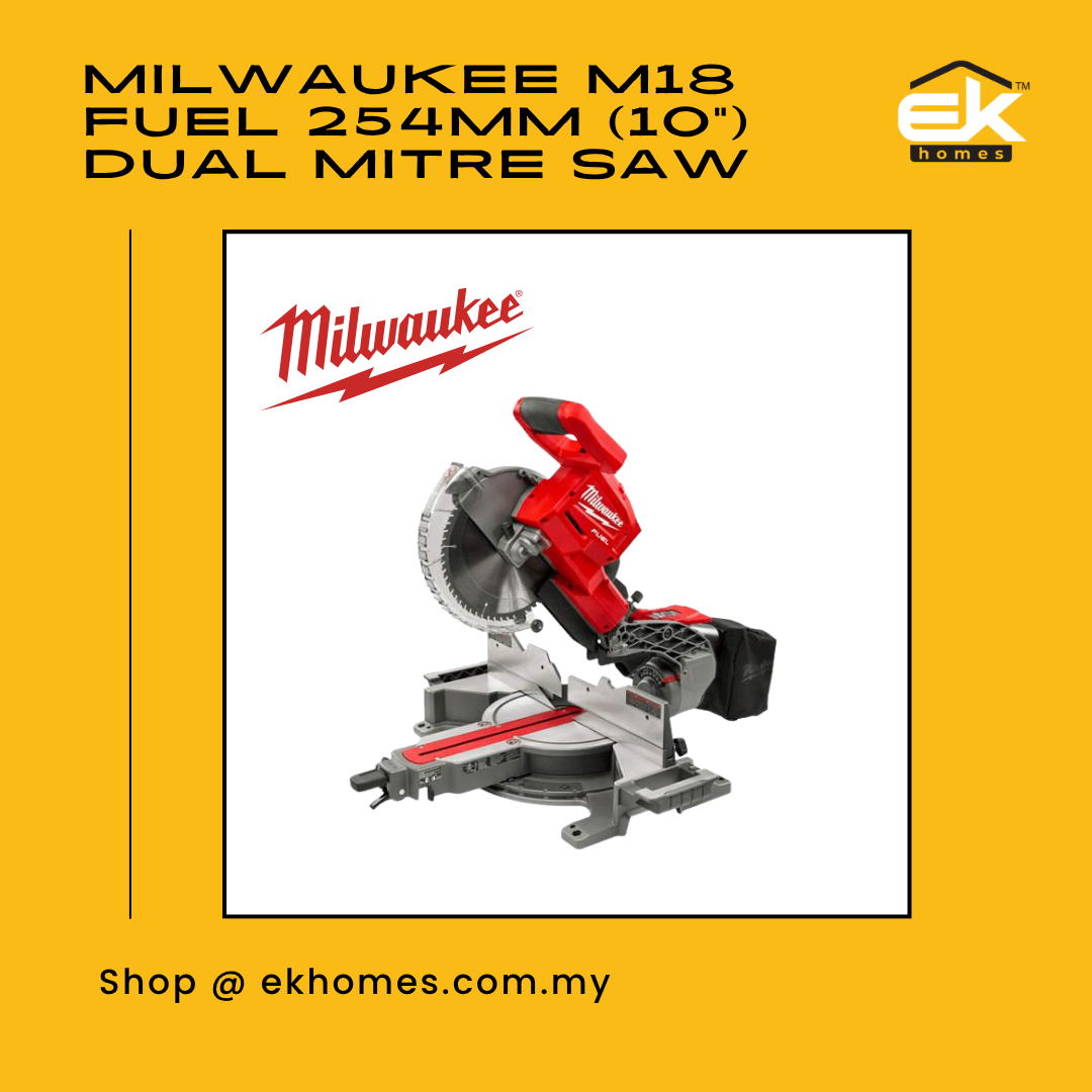 Milwaukee M18 FUEL Dual Bevel Sliding Mitre Saw 254MM