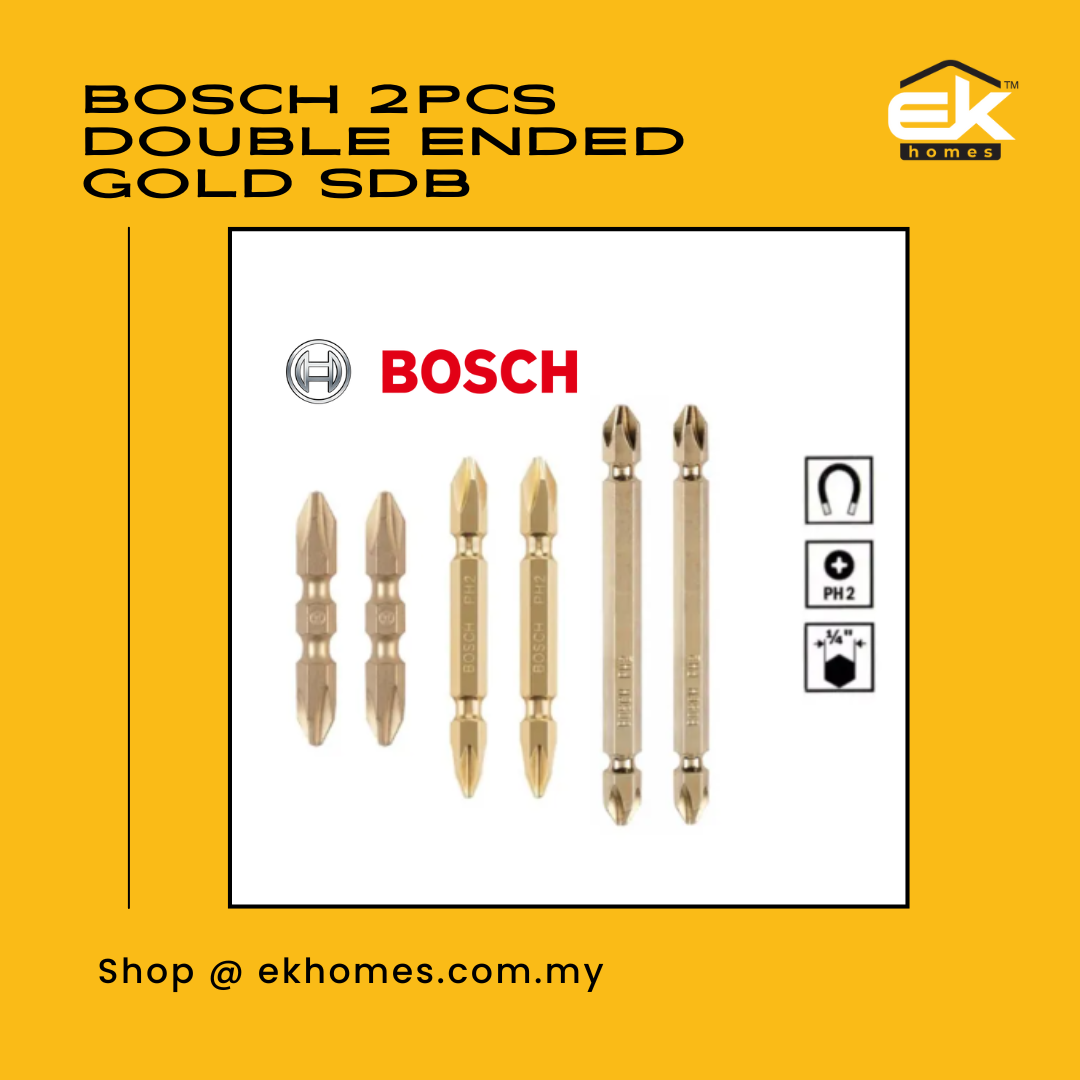 Bosch 2pcs Double Ended Gold SDB