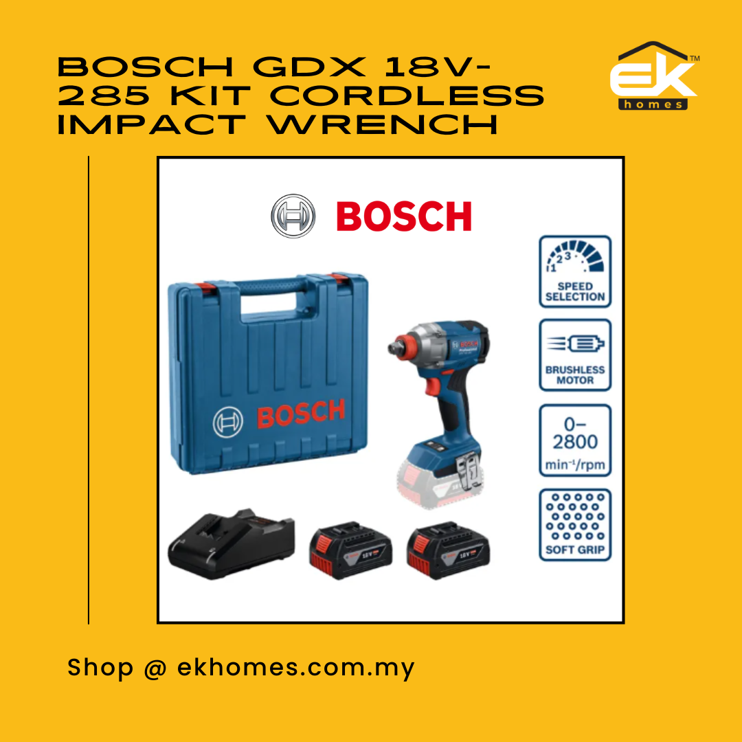 Bosch GDX 18V-285 Kit Professional Cordless Impact Wrench 