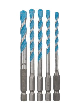Bosch 5pcs Hex-9 Multi Construction Drill Bit Set (4-8mm) 