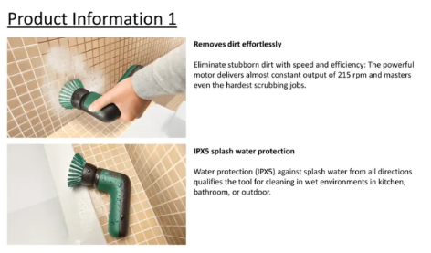 Bosch Home & Garden Power Scrubber Brush Pad Holder 