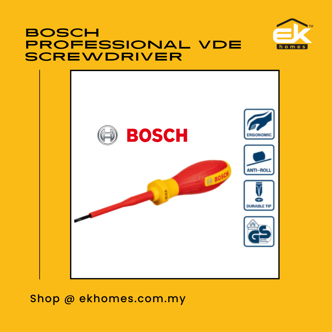 Bosch SL2.5x75mm/SL3.5x75mm/SL4.5x100mm/SL5.5x100mm/SL6.5x125mm Professional VDE Screwdriver