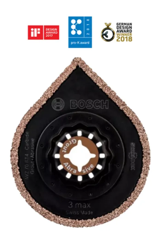 Bosch 1pcs AVZ 70 RT HM-RIFF Grout and Mortar Remover , 3Max