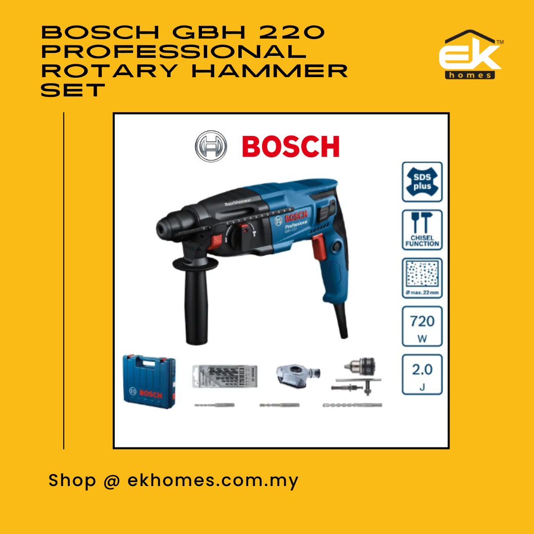Bosch GBH 220 Professional Rotary Hammer Set 