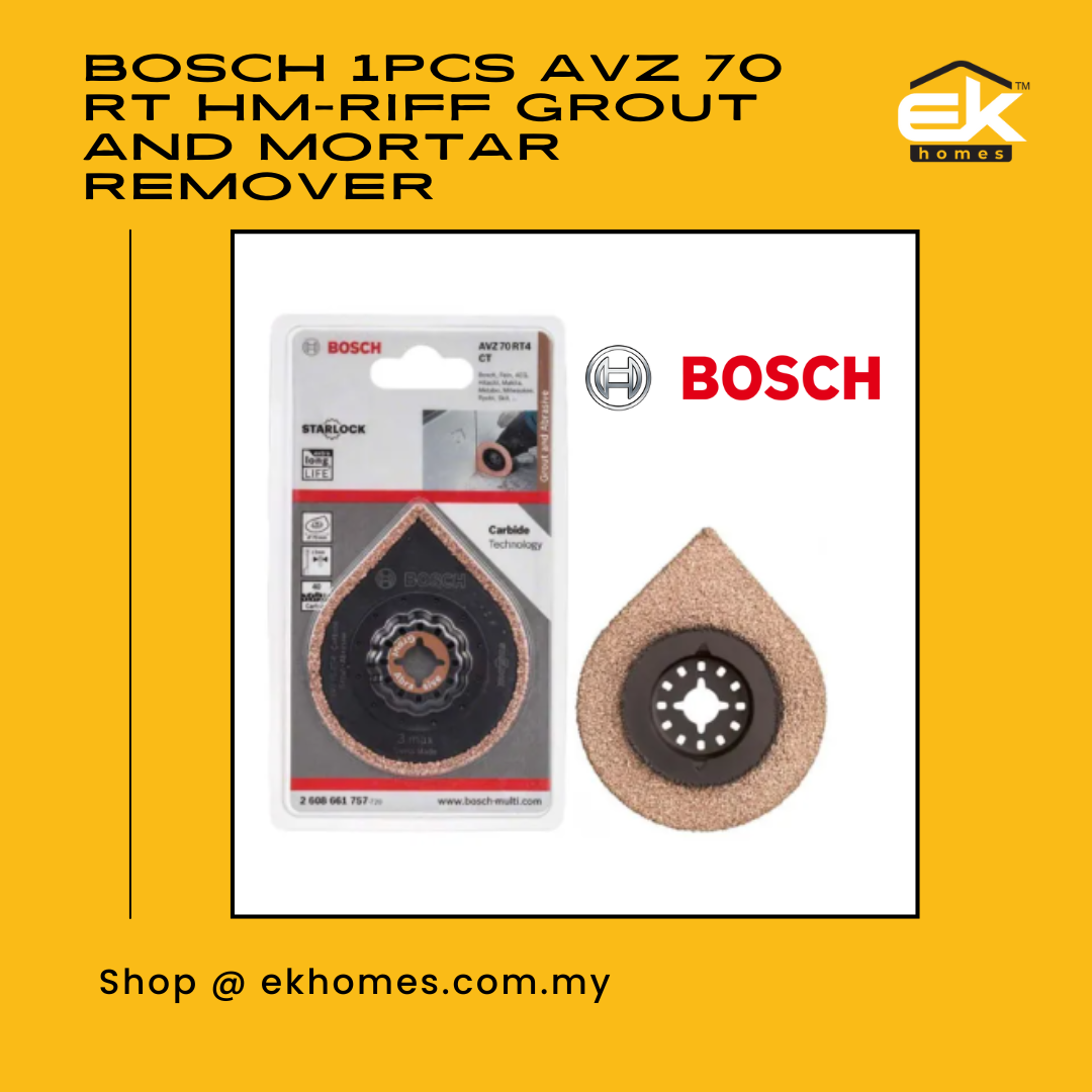 Bosch 1pcs AVZ 70 RT HM-RIFF Grout and Mortar Remover , 3Max