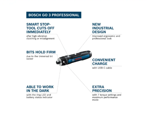 Bosch Gen 3 GO 3 Kit Smart Screwdriver 