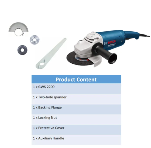 BOSCH GWS 2200-230H Professional Large Angle Grinder