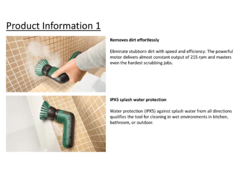 Bosch Home & Garden 3pcs Power Scrubber White Melamine Eraser 