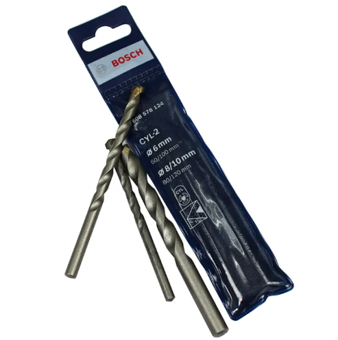 Bosch 3pcs CYL-2 Masonry Drill Bit Set (6,8 & 10 mm)