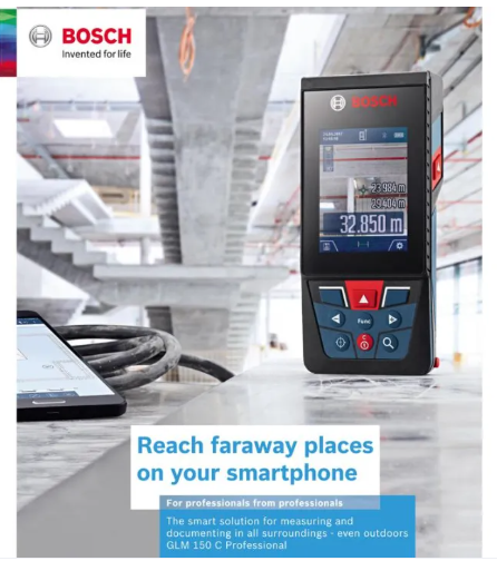 Bosch GLM 150 C Professional Laser Measure Range Finder 