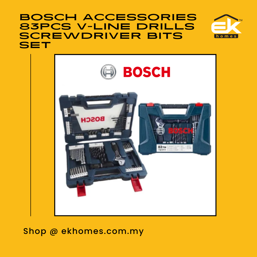 Bosch Professional Accessories 83pcs V-line Drills Screwdriver Bits Set 