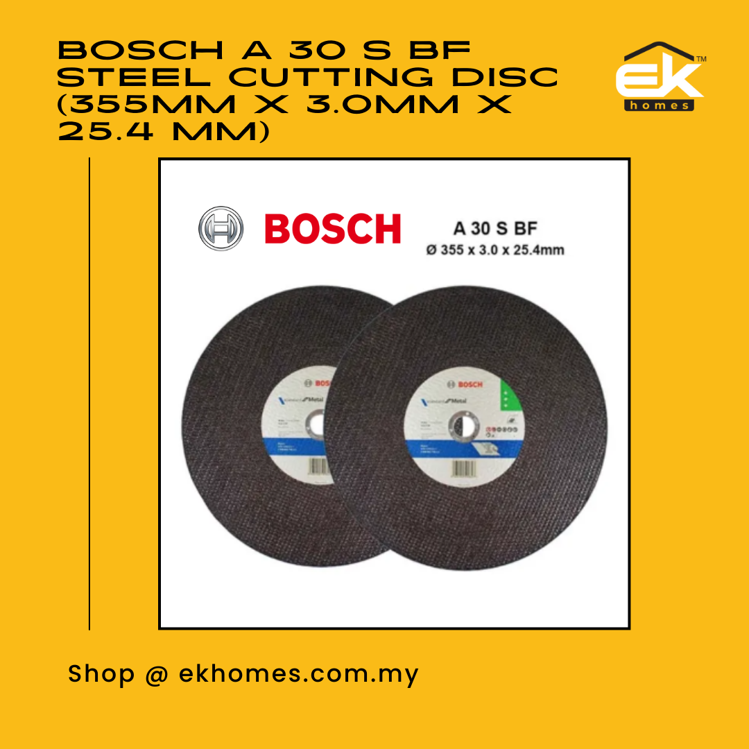 Bosch A 30 S BF Steel Metal Cutting Disc For Economy Speed Cut (355mm x 3.0mm x 25.4 mm) - (Qty: 20)