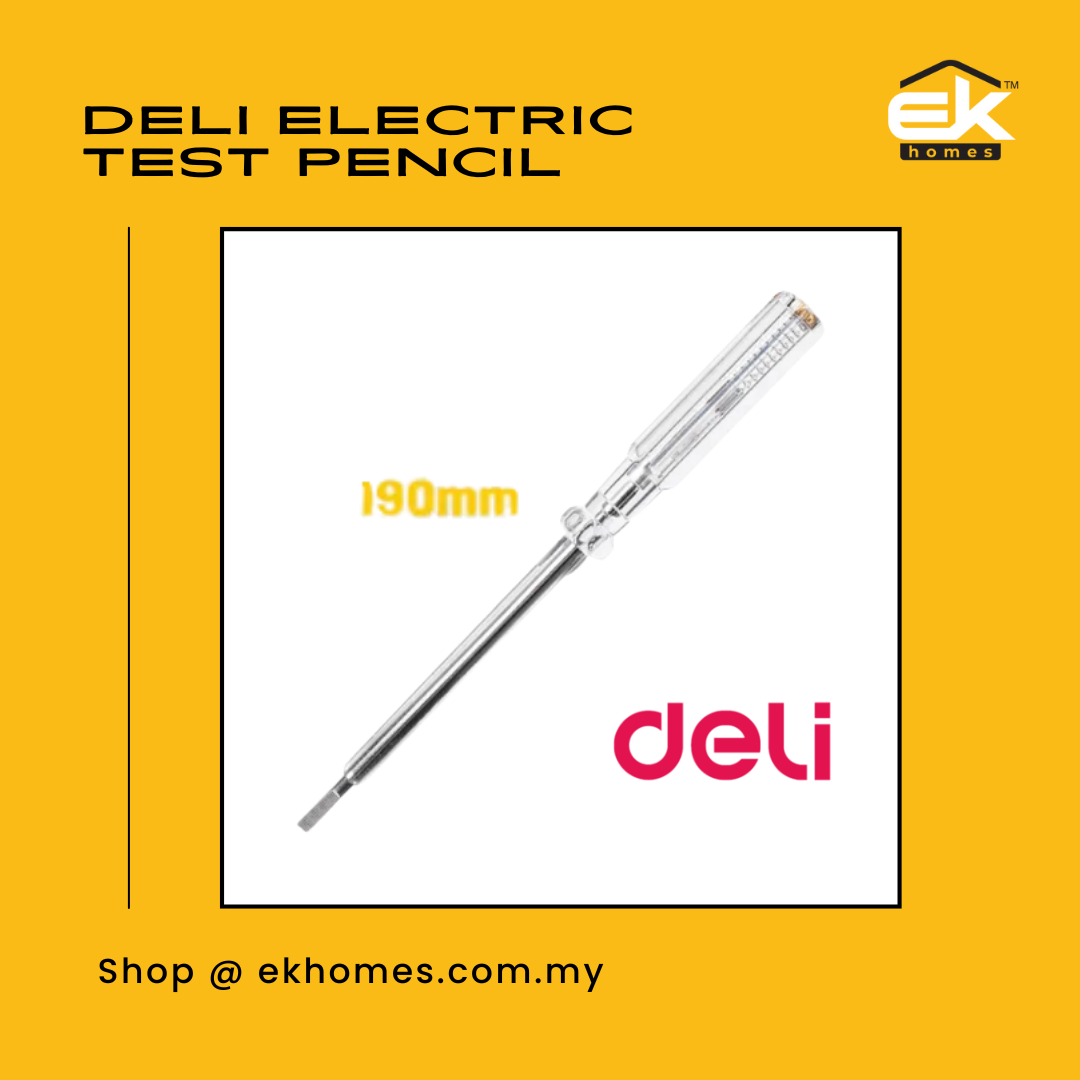 Deli Electric Test Pencil 190mm ( 100V-500V )