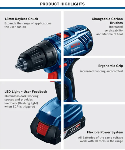 Bosch GSR 180-LI 18V Professional Cordless Drill Driver 