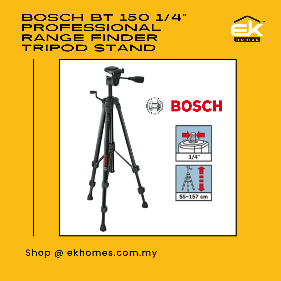 Bosch BT 150 1/4" Professional Range Finder Tripod Stand 