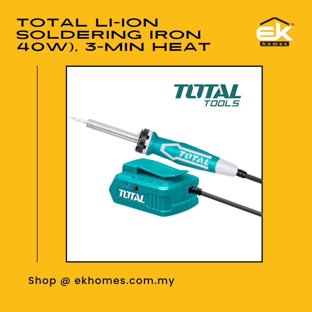 Total Li-ion Soldering Iron (40W), Heat Up in 3 minutes