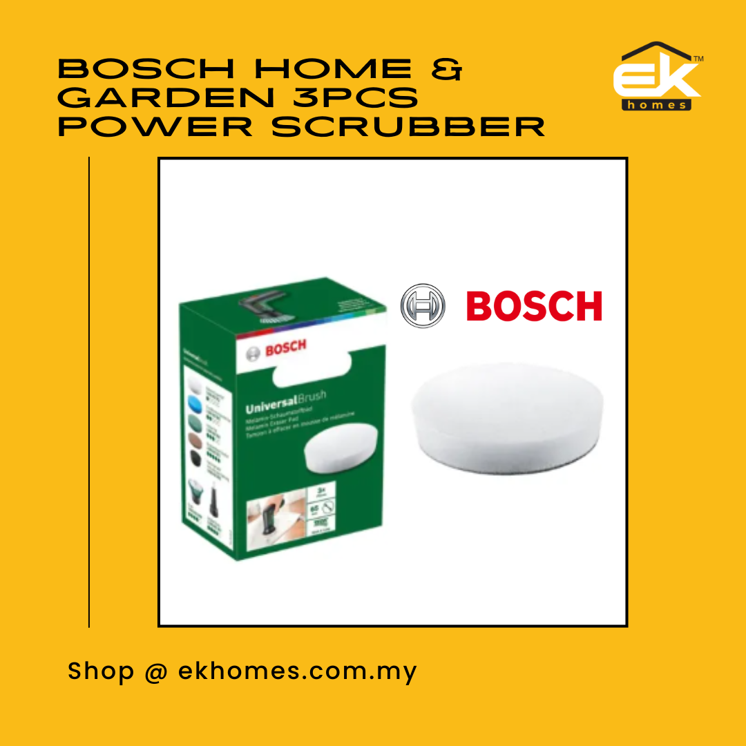 Bosch Home & Garden 3pcs Power Scrubber White Melamine Eraser 