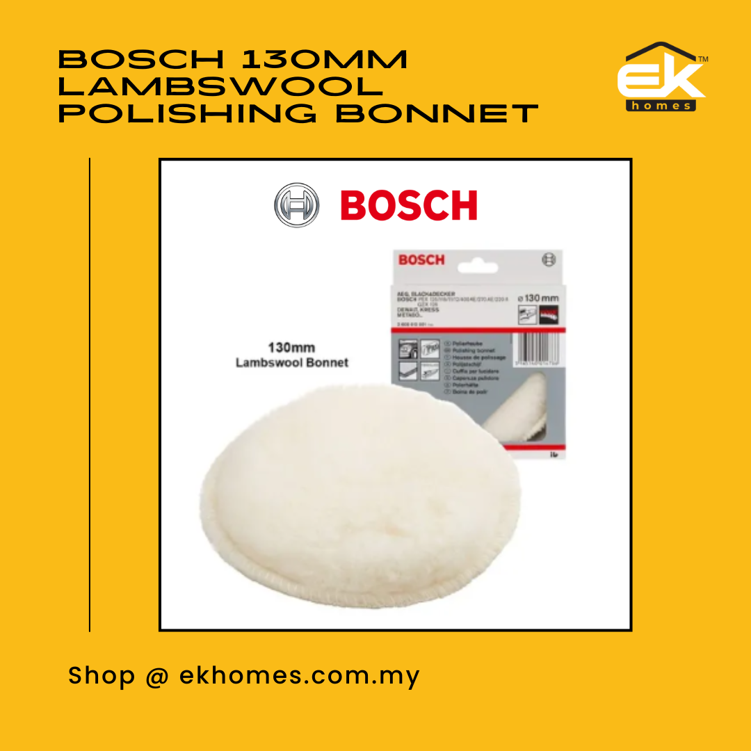 Bosch 130mm Lambswool Polishing Bonnet 