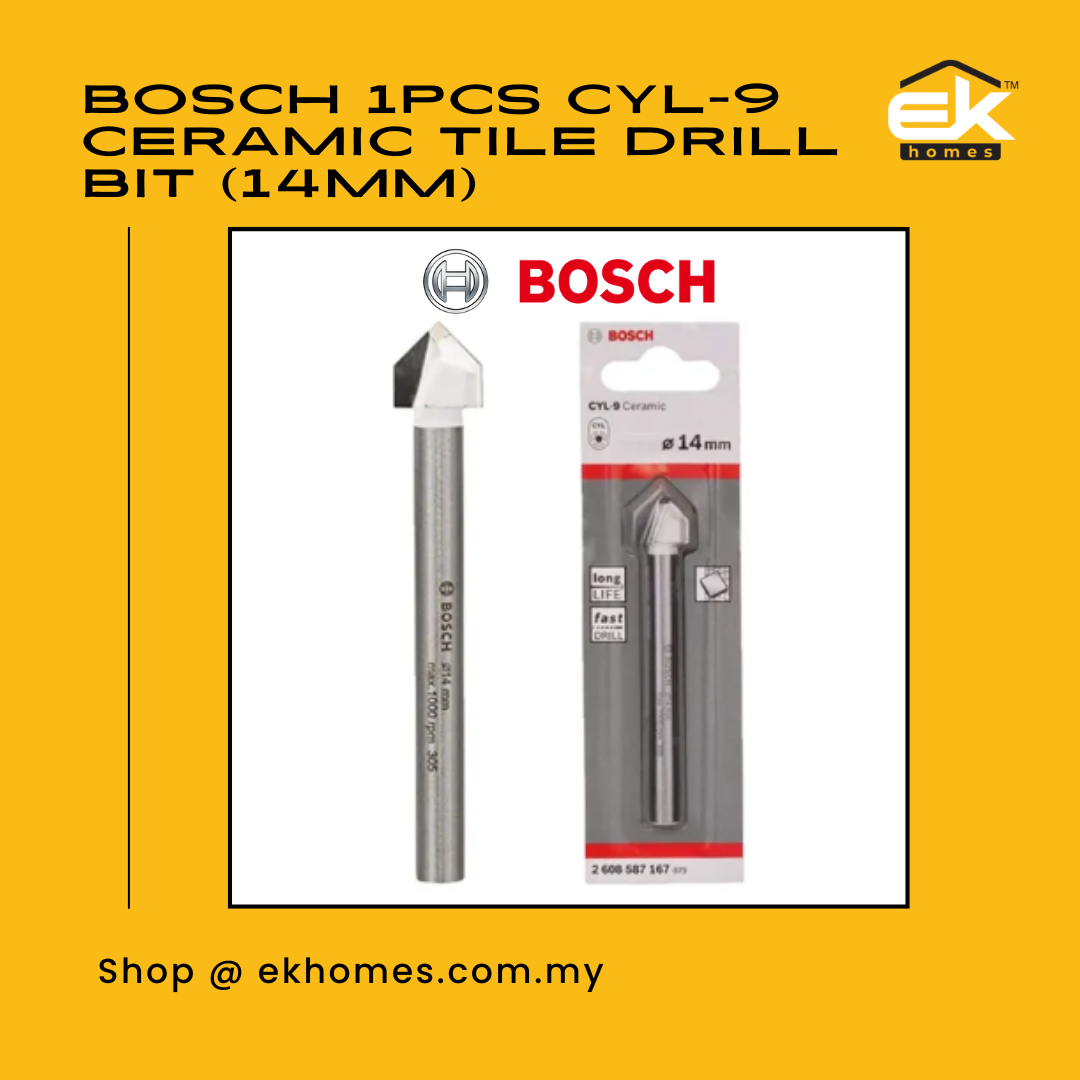Bosch 1pcs CYL-9 Ceramic Tile Drill Bit (14mm) 
