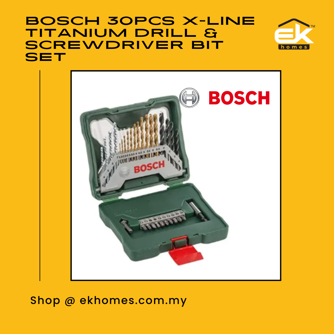 Bosch 30pcs X-Line Titanium Drill & Screwdriver Bit Set For Rotary Drill Driver 