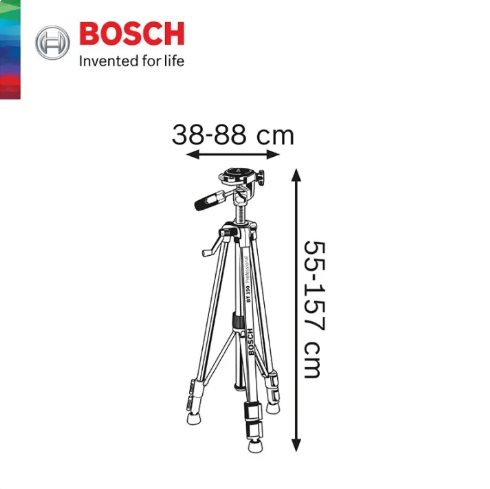 Bosch BT 150 1/4" Professional Range Finder Tripod Stand 