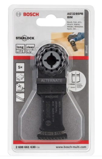 BOSCH 5 Pcs AIZ32B BIM Plunge Cut Saw Blade (32 x 40mm) 