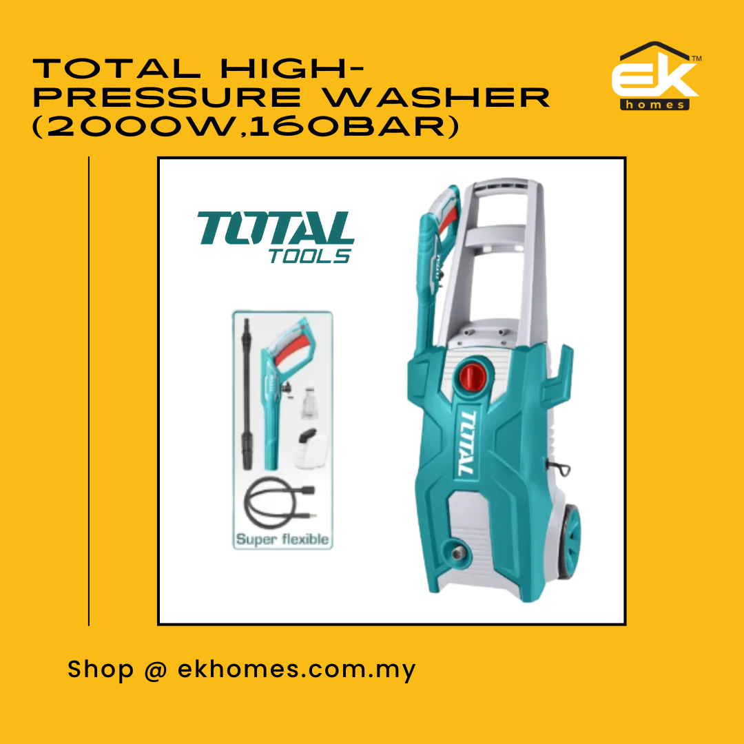 Total High-Pressure Pump (2000W,160Bar) with carbon brush motor + Auto Stop system 