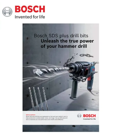 Bosch 3pcs SDS Plus-1 Hammer Drill Bit Set 6mm/8mm/10mm x 160mm 
