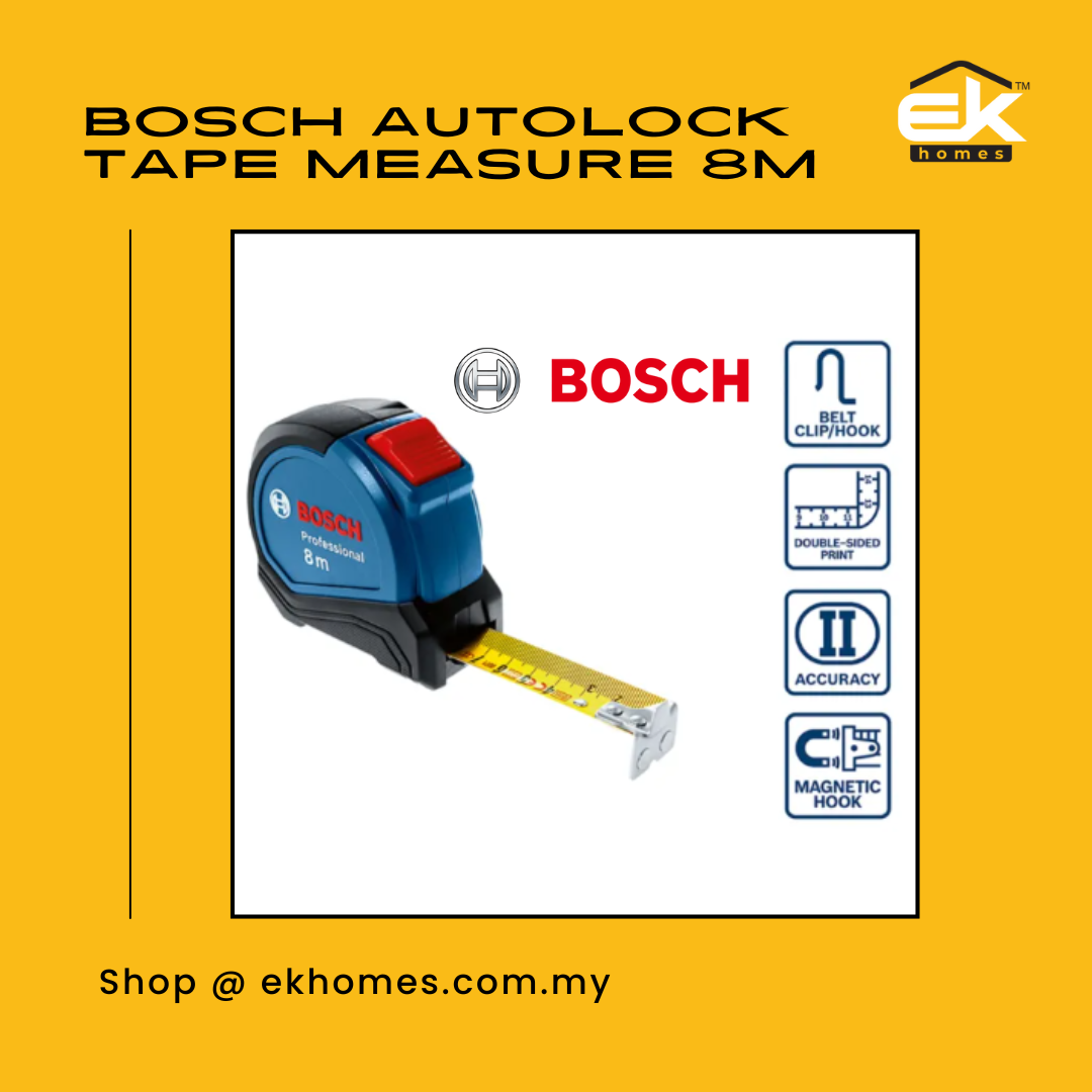 BOSCH Autolock Tape Measure 8m
