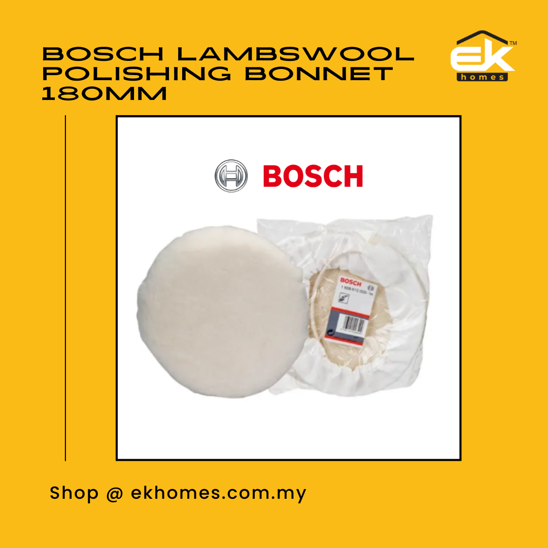 Bosch Lambswool Polishing Bonnet 180mm 