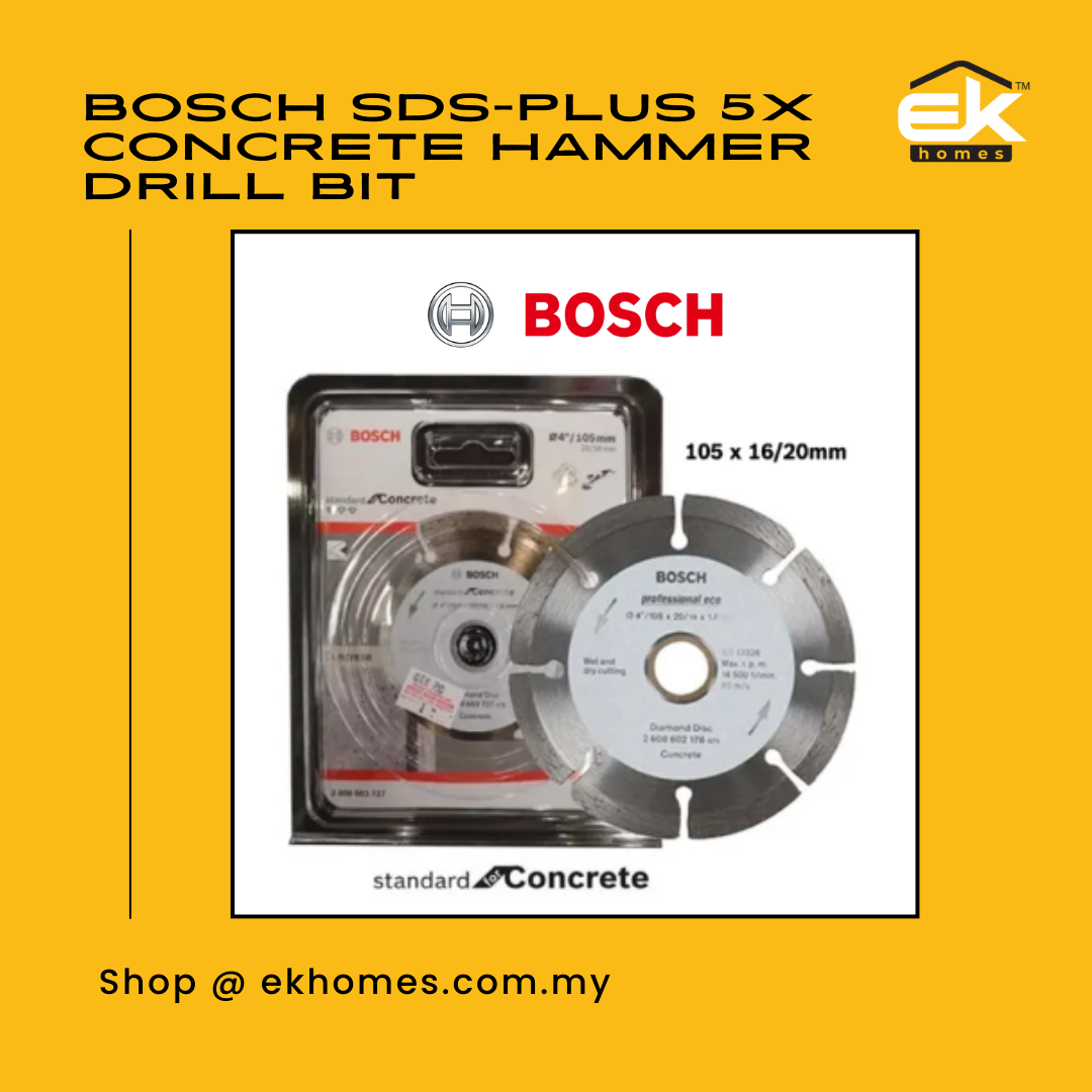 Bosch Diamond Cutting Disc Standard For Concrete (105 x 16/20mm)