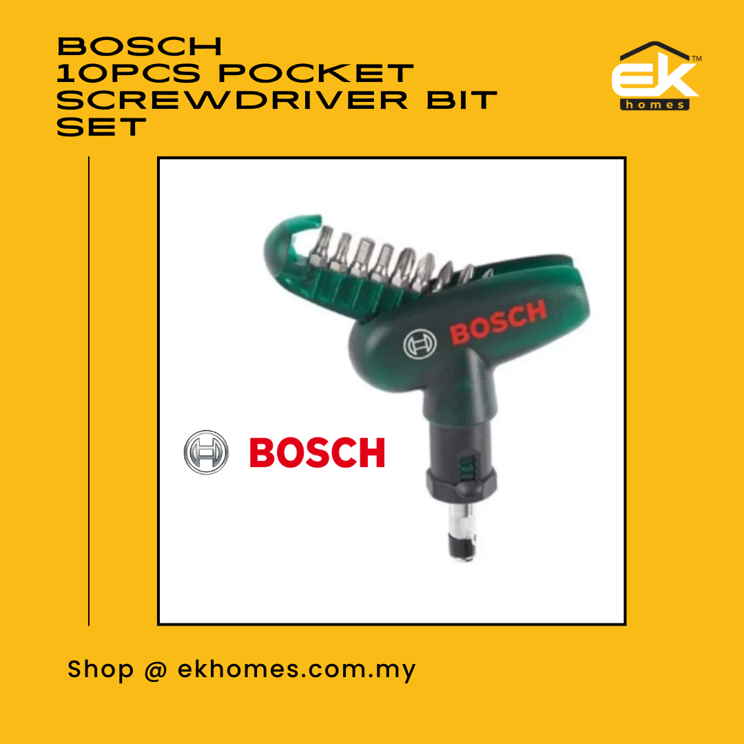 Bosch 10pcs Pocket Screwdriver Bit Set