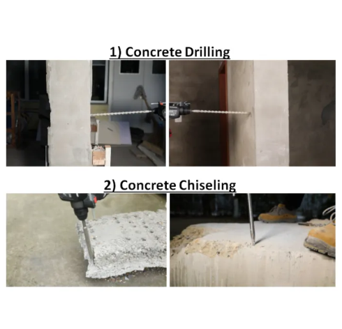 Bosch GBH 180-LI Professional Brushless Cordless Rotary Hammer Kit + 6pcs Accessories