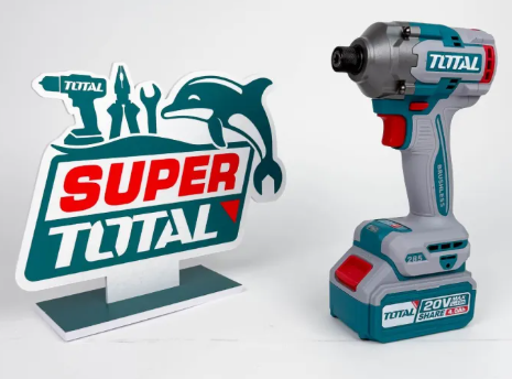 Total 5 in 1 Combo Set with Circular Saw(140mm) + Compact Drill(66nm) + Impact Driver(285nm) + Lamp + Sander 