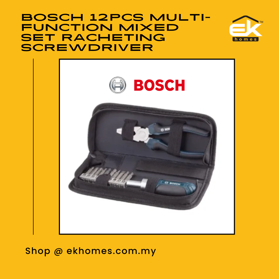 Bosch 12pcs Multi-Function Mixed Set With Racheting Screwdriver