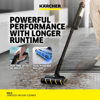 Karcher Vacuum Cleaner VCS 5 Cordless Two-roller, 22500 PA