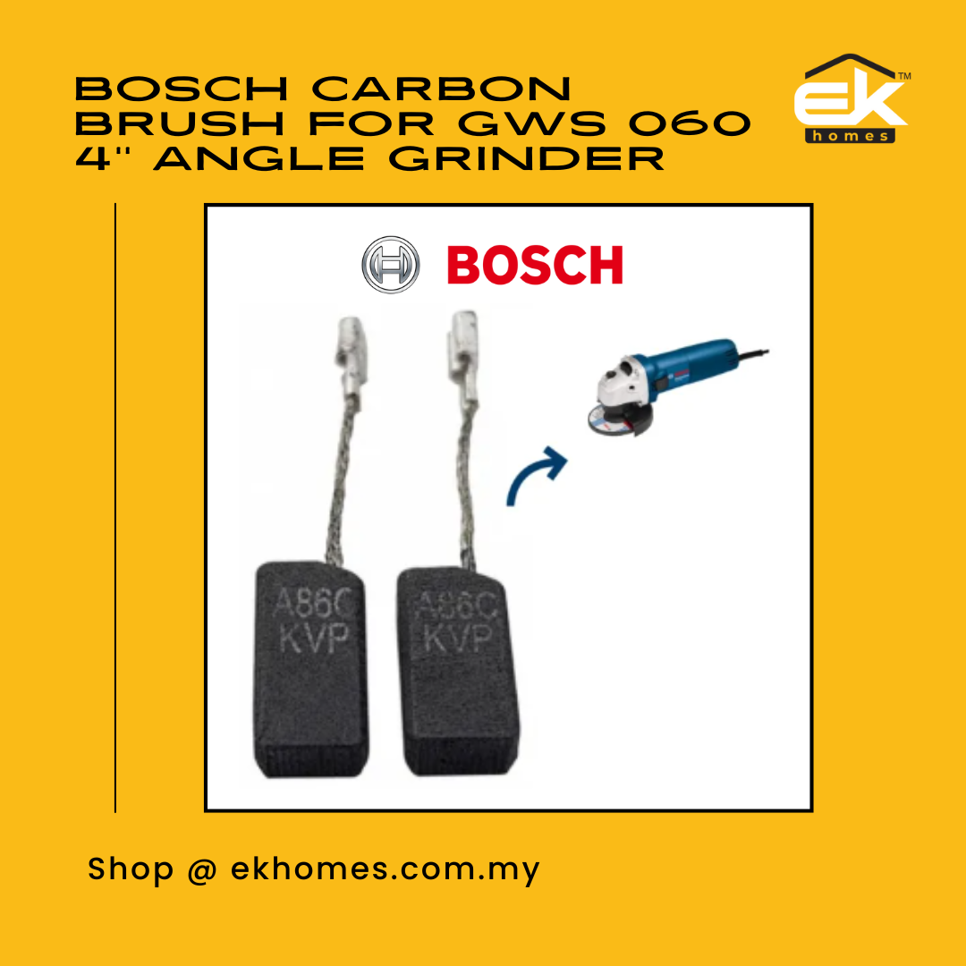 Bosch Carbon Brush Set for GWS 060 4'' Angle Grinder - (Qty: 20)