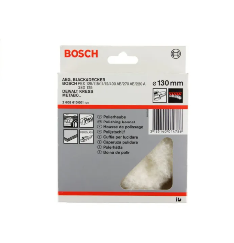 Bosch 130mm Lambswool Polishing Bonnet 