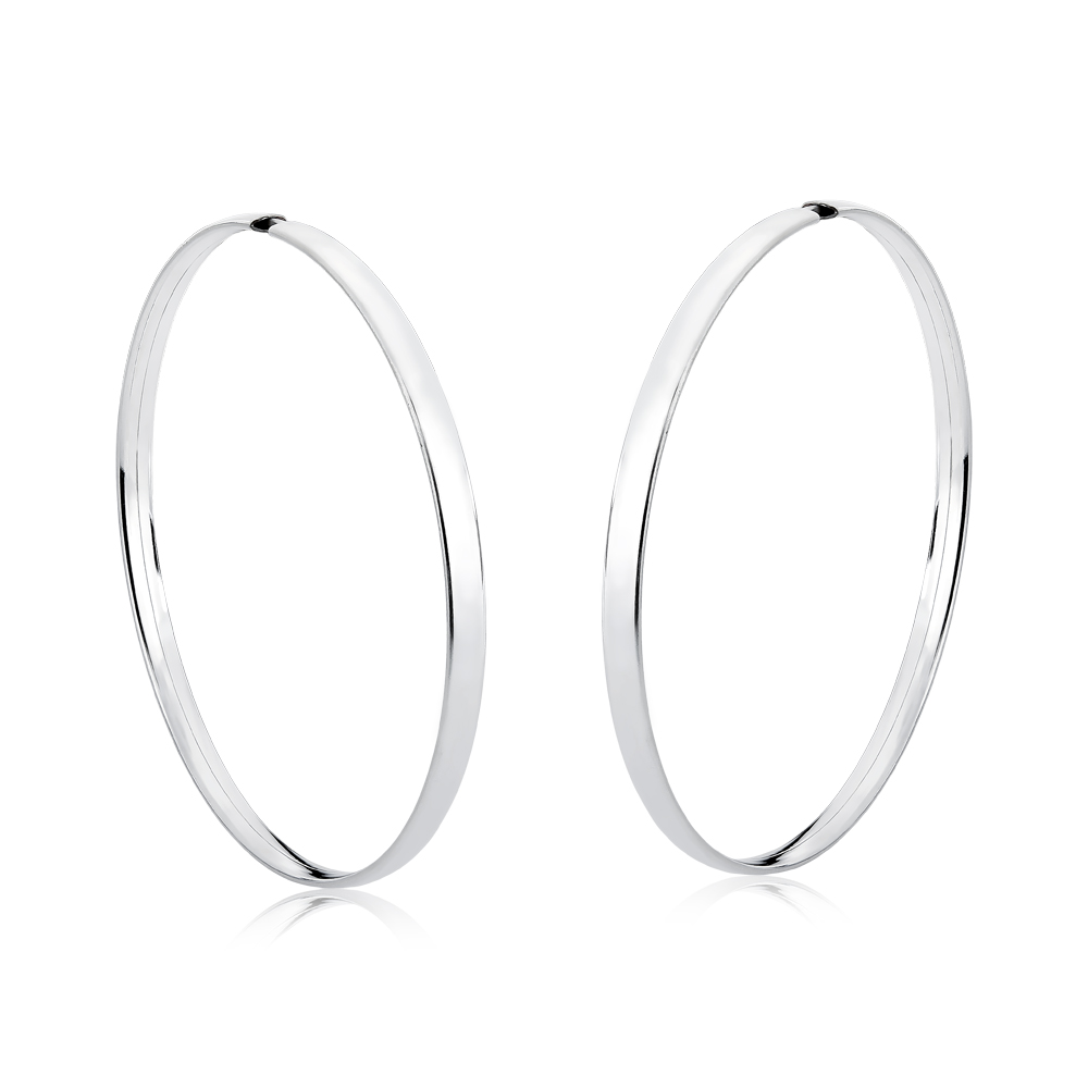 Argolas de prata Lisa