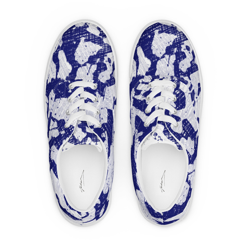 Women’s lace-up canvas shoes