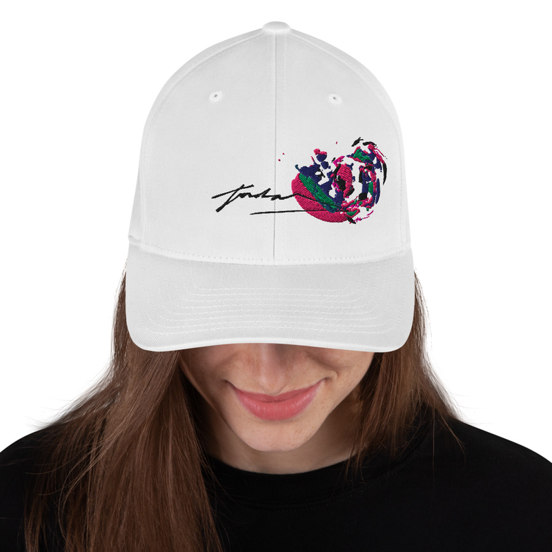 Abstract Art White Cap