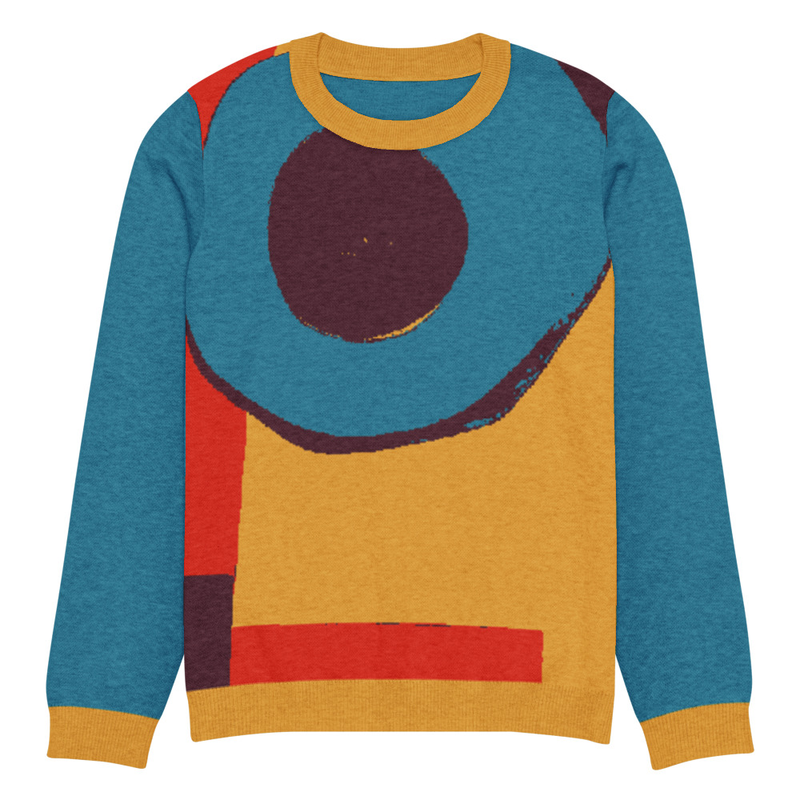Knitted crew neck sweater