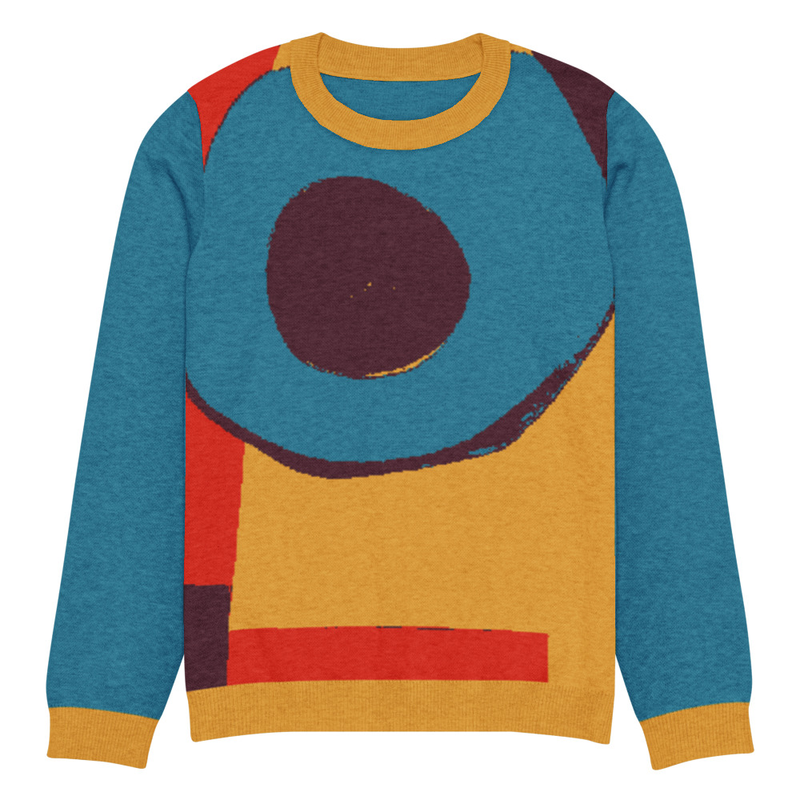 Knitted crew neck sweater