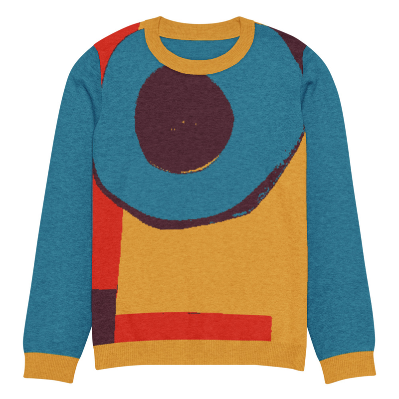 Knitted crew neck sweater