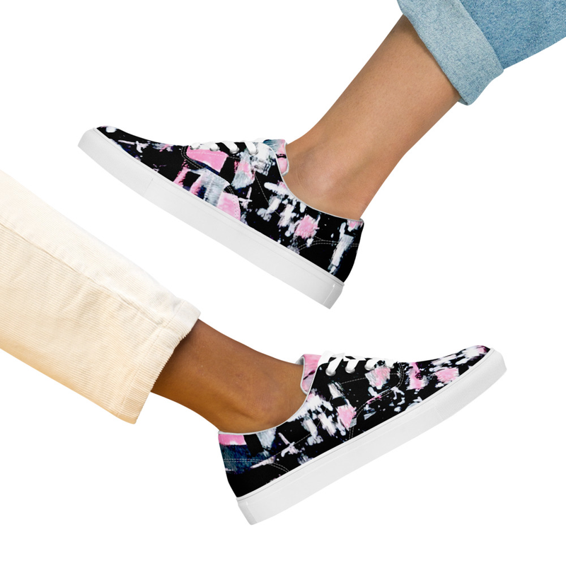 Abstract Print Sneakers