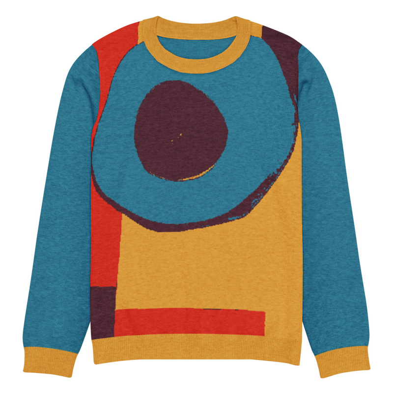 Knitted crew neck sweater