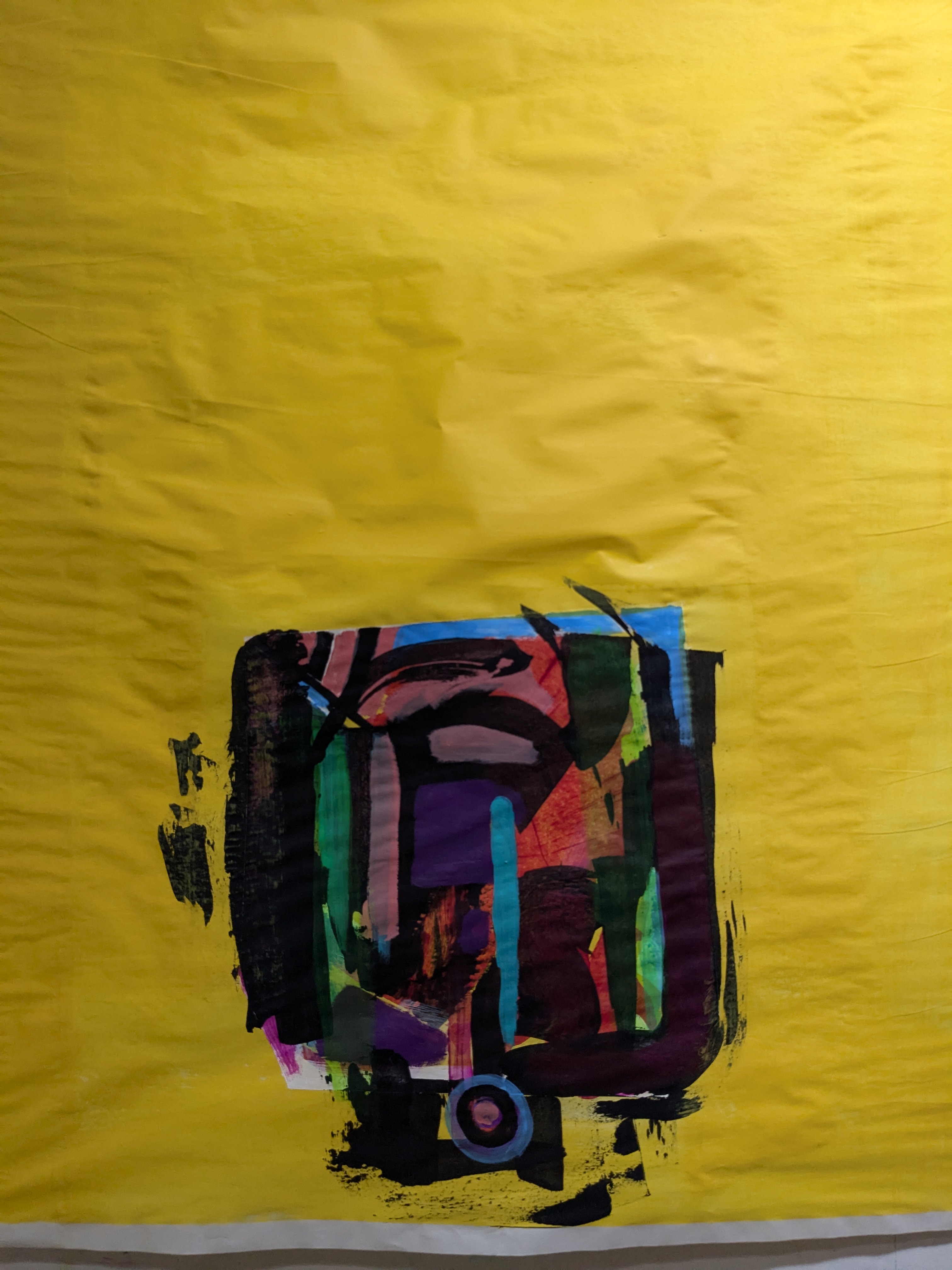 Abstract Yellow VellumArt