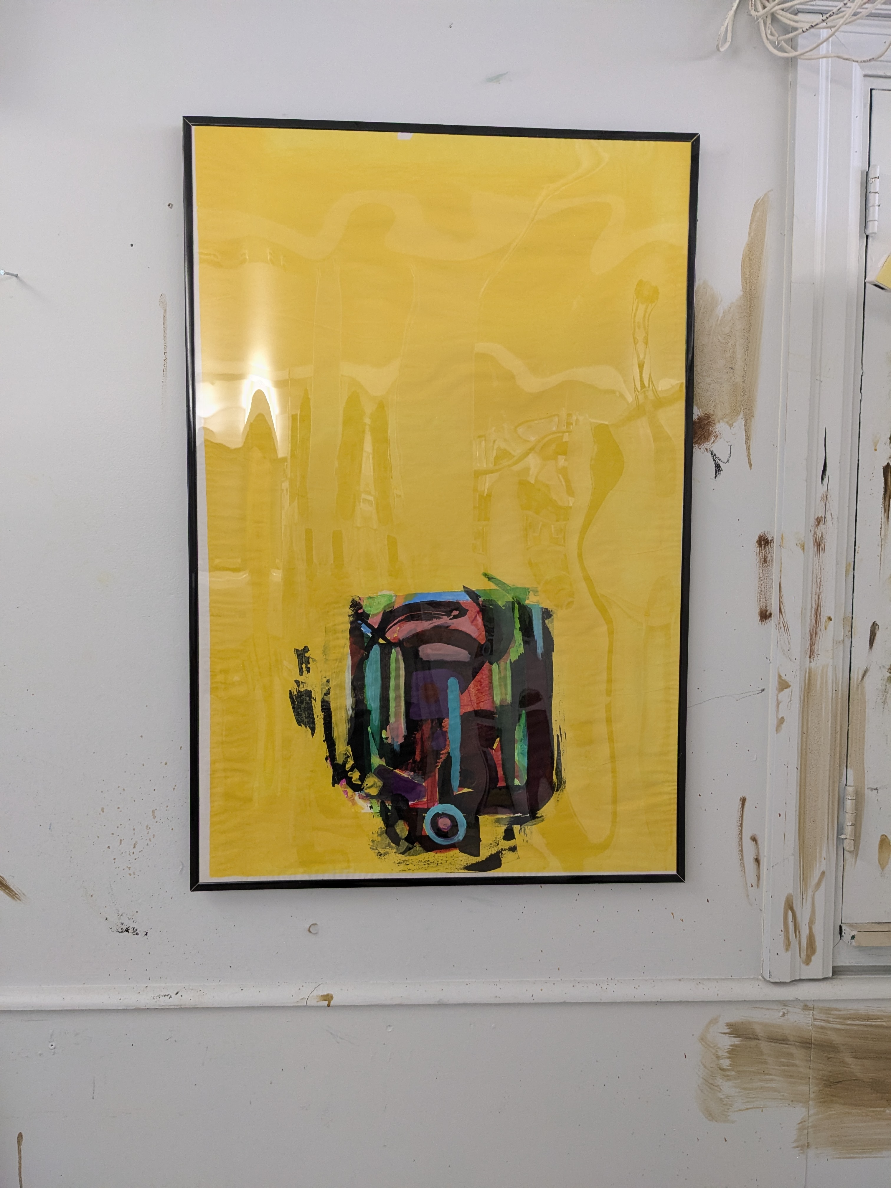 Abstract Yellow VellumArt