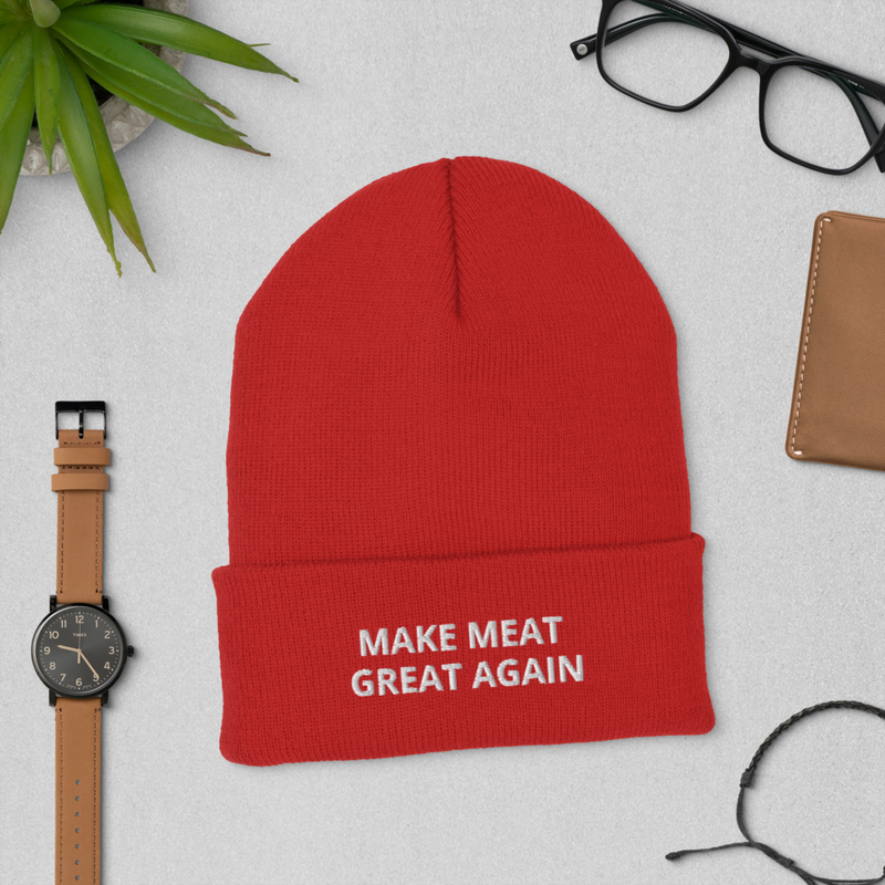 MAKE MEAT GREAT AGAIN Cuffed Beanie
